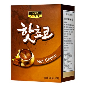 씨즈커피 핫초코, 30g, 5개입, 1개