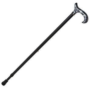 [Classic Cane]블랙루비 길이조절식지팡이, 블랙화이트, 1개