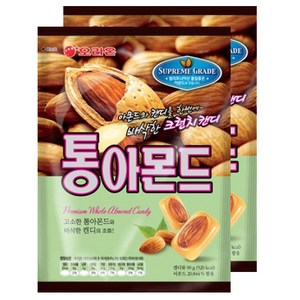 오리온 통아몬드 캔디, 90g, 2개