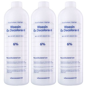 우신 오투 산화제 6%, 1L, 3개