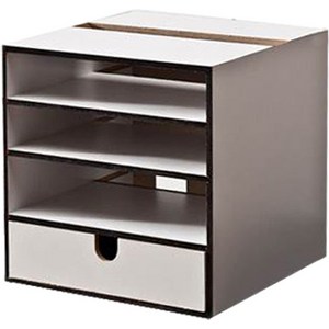 셋탑박스 정리함, 화이트, 1개