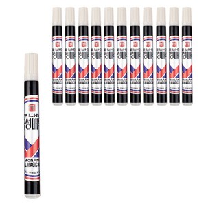 모나미 둥근닙 유성매직, 흑색, 12개입