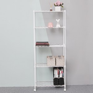 팬물산 600 베이직 스탠드선반, 화이트, 5단