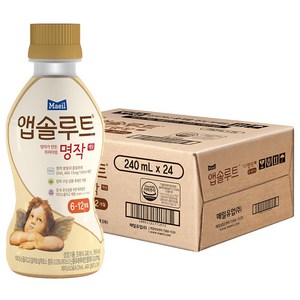 앱솔루트 엄마가 만든 프리미엄 명작 액상 분유 2단계 6-12개월 240ml, 24개입, 1개