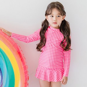 따블리에 여아용 한나 래쉬가드 세트