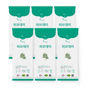 허브데이 중형 생리대 날개형, 10개입, 6개