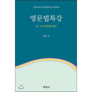 [박영사]영문법특강 (고급 영문법 해설), 박영사
