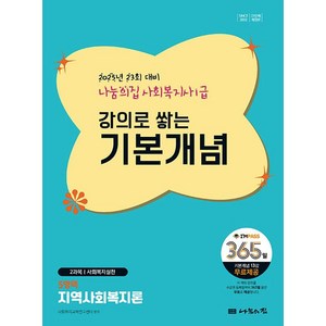 2025 나눔의집 사회복지사1급 강의로 쌓는 기본개념 5영역: 지역사회복지론:23회 대비