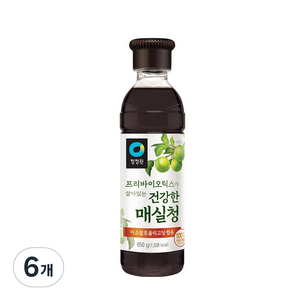 청정원 건강한 매실청, 6개, 650g