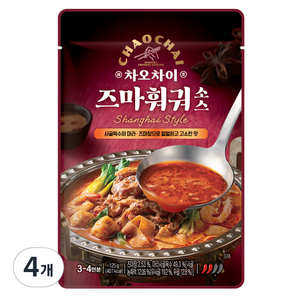 차오차이 즈마 훠궈 소스, 125g, 4개