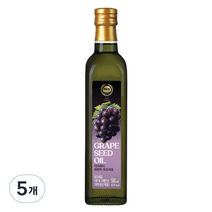 해표 더프레시 라만차 포도씨유, 500ml, 5개