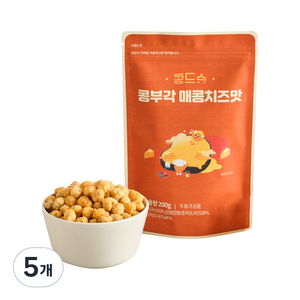 콩드슈 콩부각 매콤치즈맛, 200g, 5개