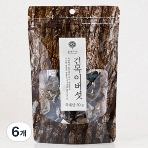 몸애조화 국내산 건 목이버섯, 30g, 6개