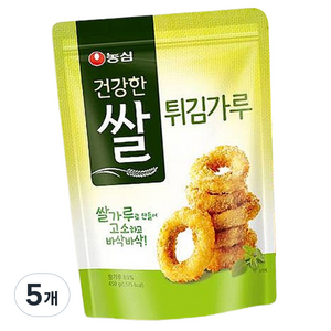 농심 건강한쌀 튀김가루, 450g, 5개