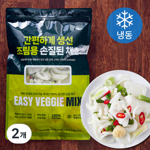 그린피아 간편하게 생선 조림용 손질된 채소 (냉동), 500g, 2개