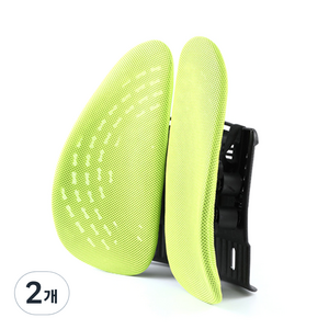 카템 3D 허리 자세교정 쿠션 CT210, 라임, 2개