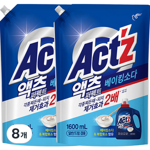 액츠 퍼펙트 베이킹소다, 1.6L, 8개