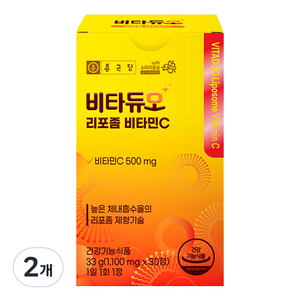 비타듀오 종근당 리포좀 비타민C 500mg 33g, 30정, 2개