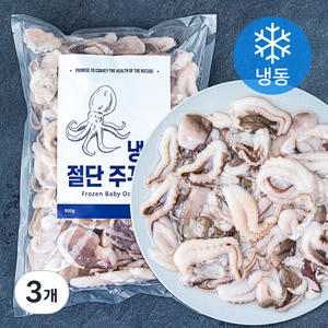 바이오션 절단주꾸미 (냉동), 900g(대), 3개