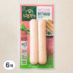 더건강한 닭가슴살 소시지 청양고추, 120g, 6개