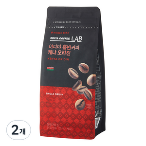 이디야커피연구소 케냐 오리진 홀빈커피, 200g, 2개, 홀빈(분쇄안함)