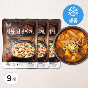 담뿍 차돌 된장찌개 (냉동), 400g, 9개