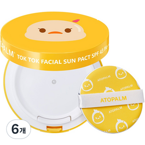 아토팜 톡톡 페이셜 선팩트 SPF43 PA+++, 15g, 6개