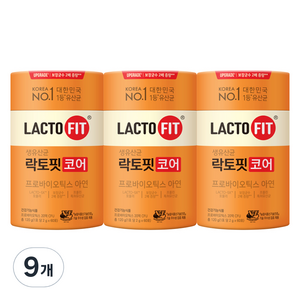 락토핏 종근당건강 코어 유산균 60p, 120g, 9개