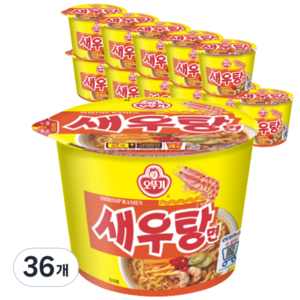 오뚜기 새우탕면 110g, 36개