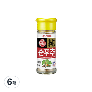 오뚜기 순후추, 20g, 6개