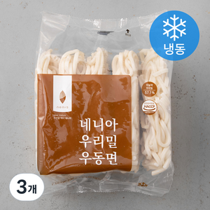 네니아 우리밀 우동면 (냉동), 1.15kg, 3개