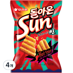 오리온 돌아온 썬 핫스파이시맛, 135g, 4개