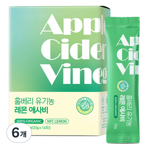 홀베리 유기농 레몬 애사비 14p, 280g, 6개