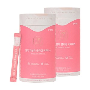 안국건강 저분자 콜라겐 비피더스 60p, 132g, 2개