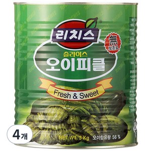 리치스 슬라이스 오이피클, 4개, 3kg