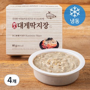 고래미 붉은 대게딱지장G (냉동), 80g, 4개