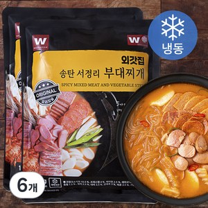 외갓집 송탄 서정리 부대찌개 (냉동), 1kg, 6개