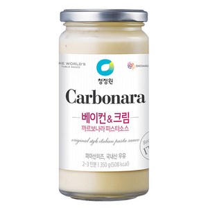 청정원 베이컨 앤 크림 까르보나라 파스타 소스, 350g, 1개