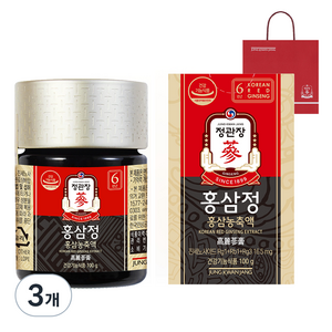 정관장 홍삼정+쇼핑백, 100g, 3개