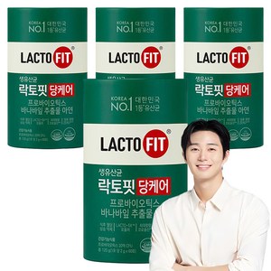 락토핏 당케어 유산균, 120g, 4개