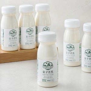 아침미소목장 팜타입 요구르트, 150ml, 6개입