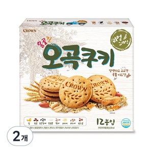 크라운 옹골진 오곡쿠키, 288g, 2개