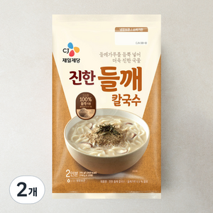 CJ제일제당 진한 들깨 칼국수 2인분, 396g, 2개