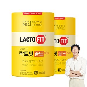 종근당건강 락토핏 골드, 160g, 2개