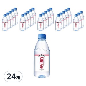 에비앙 천연광천수, 330ml, 24개