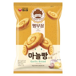 농심 빵부장 마늘빵, 55g, 1개