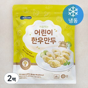 베베쿡 처음먹는 어린이 한우만두 (냉동), 300g, 2팩