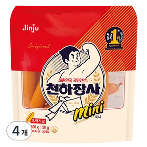 진주햄 천하장사 오리지날 미니 소시지, 400g, 4개