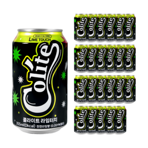 콜라이트 라임터치 제로콜라, 355ml, 24개