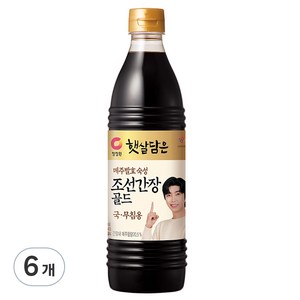 청정원 조선간장, 840ml, 6개